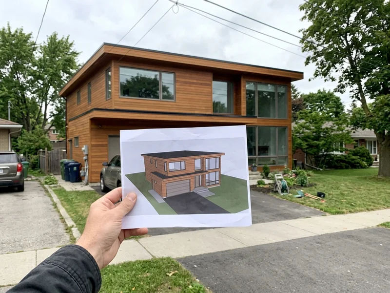 Finished home that matches its 3D rendering in Aldershot