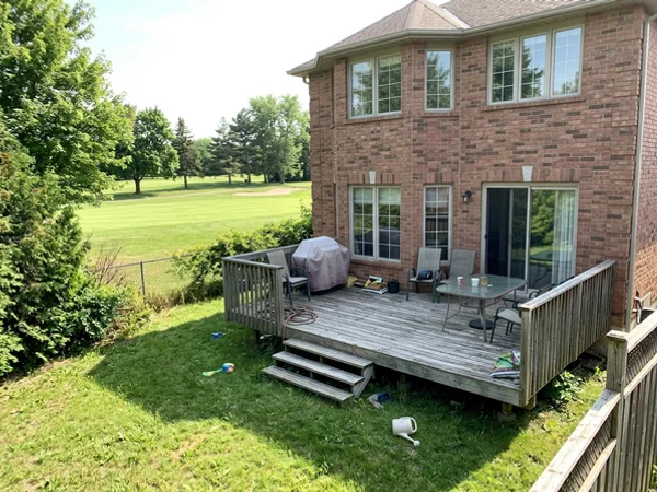 Before: dated 1990s executive home backing onto a golf course in Millcroft