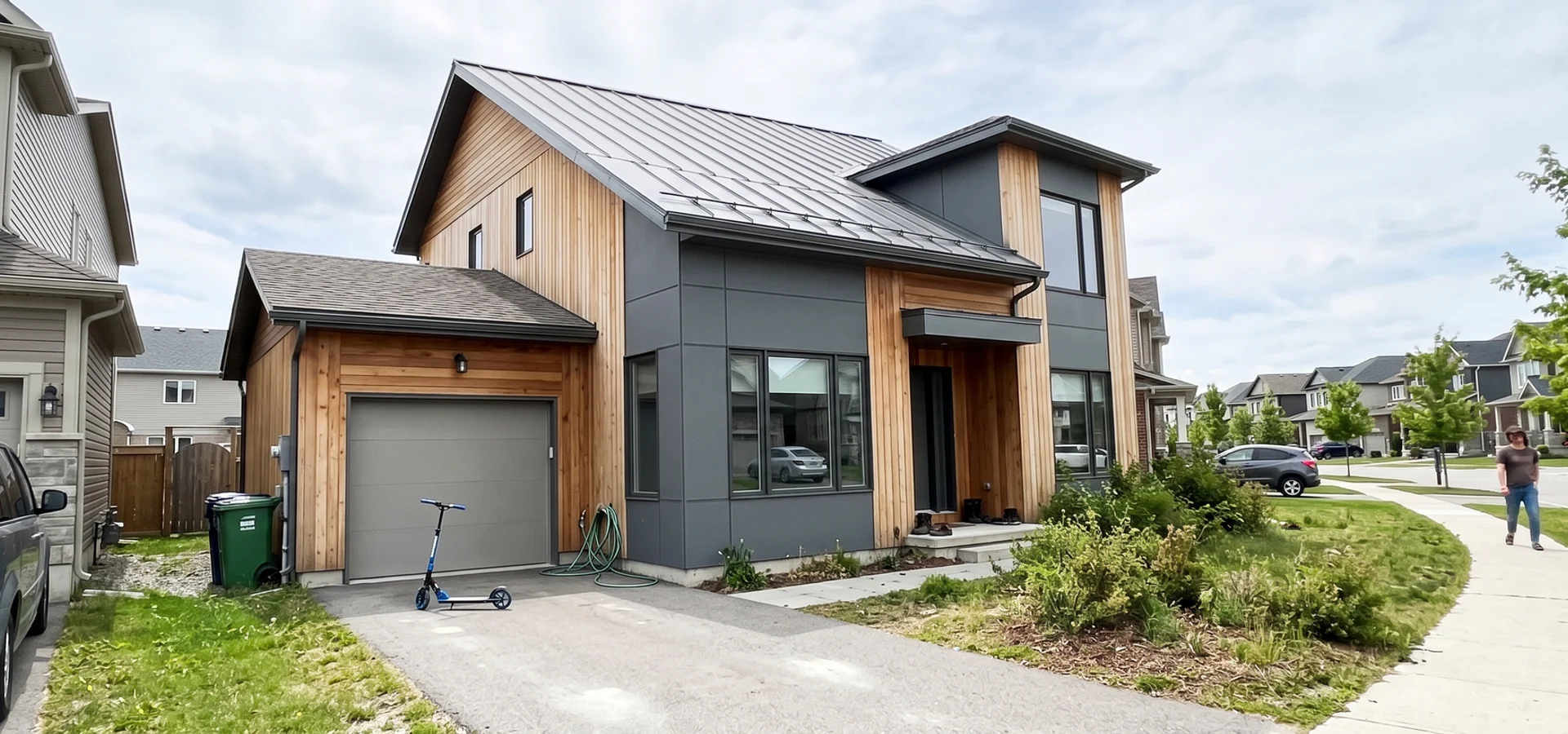 Net Zero Ready custom home with triple-pane windows in Alton Village, Burlington